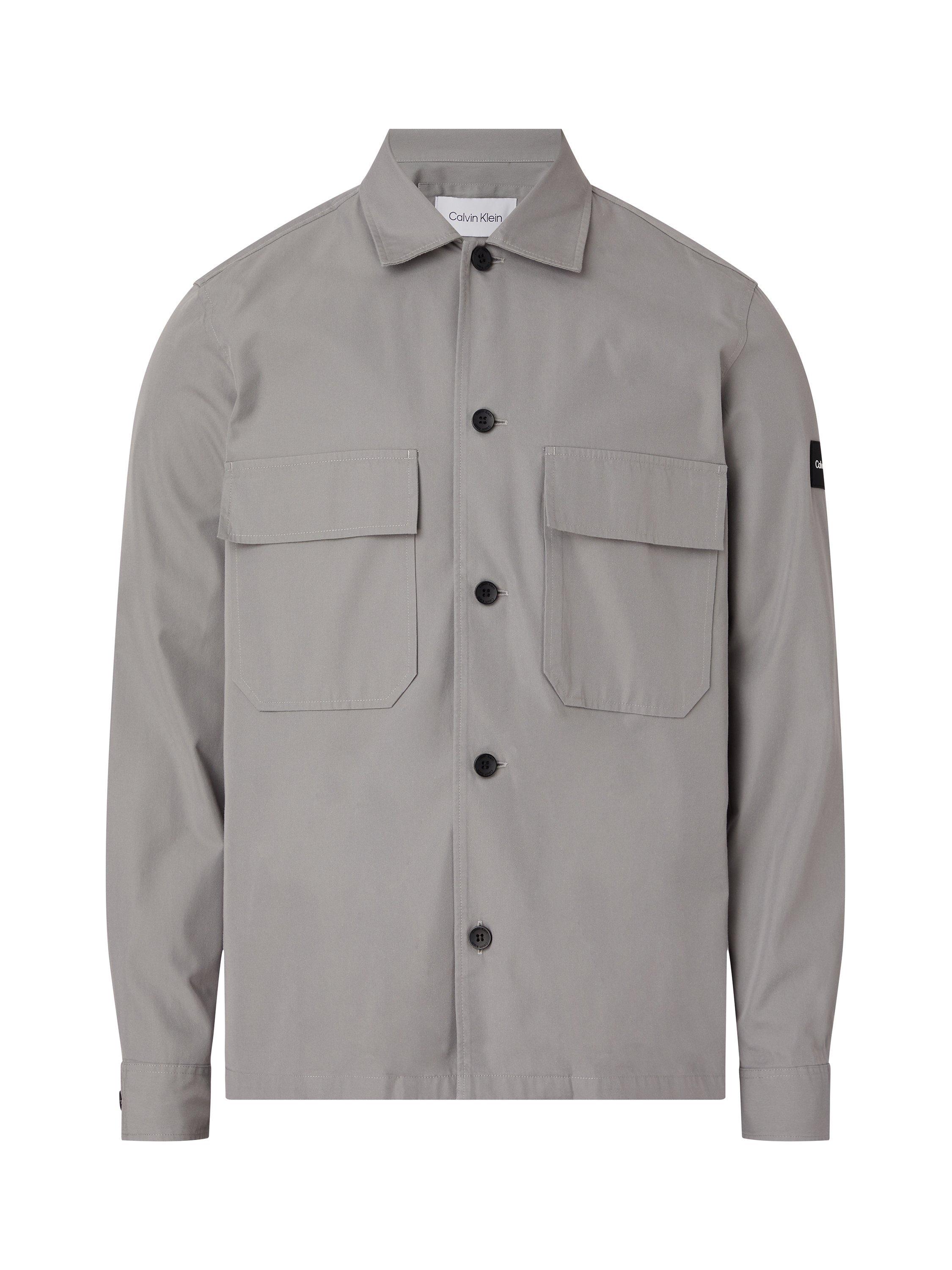 Product image 3 of 5, which shows Calvin Klein Utility Overshirt, Moon Mist, XS