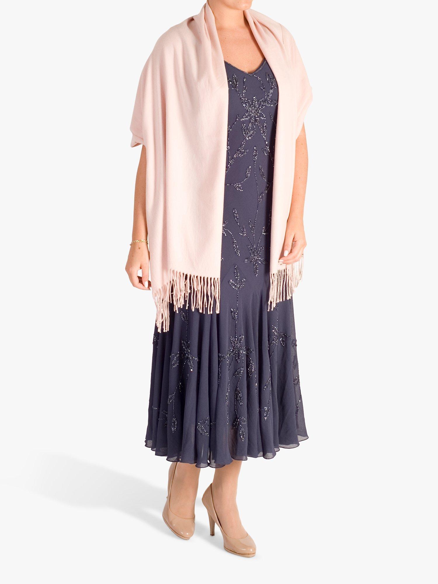 Product image 5 of 6, which shows chesca Floral Beaded Georgette Midi Dress, Violetta, 12