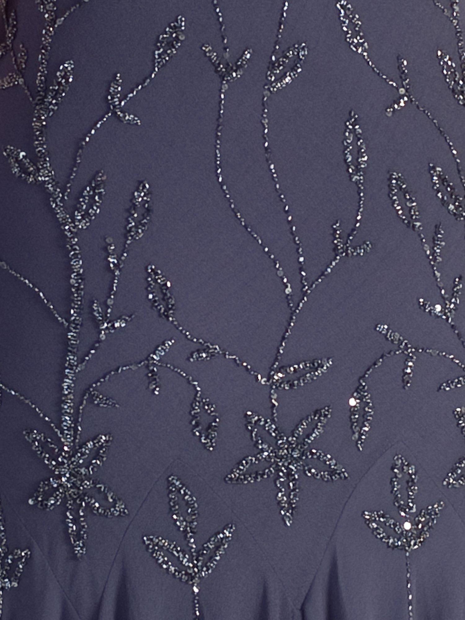 Product image 6 of 6, which shows chesca Floral Beaded Georgette Midi Dress, Violetta, 12