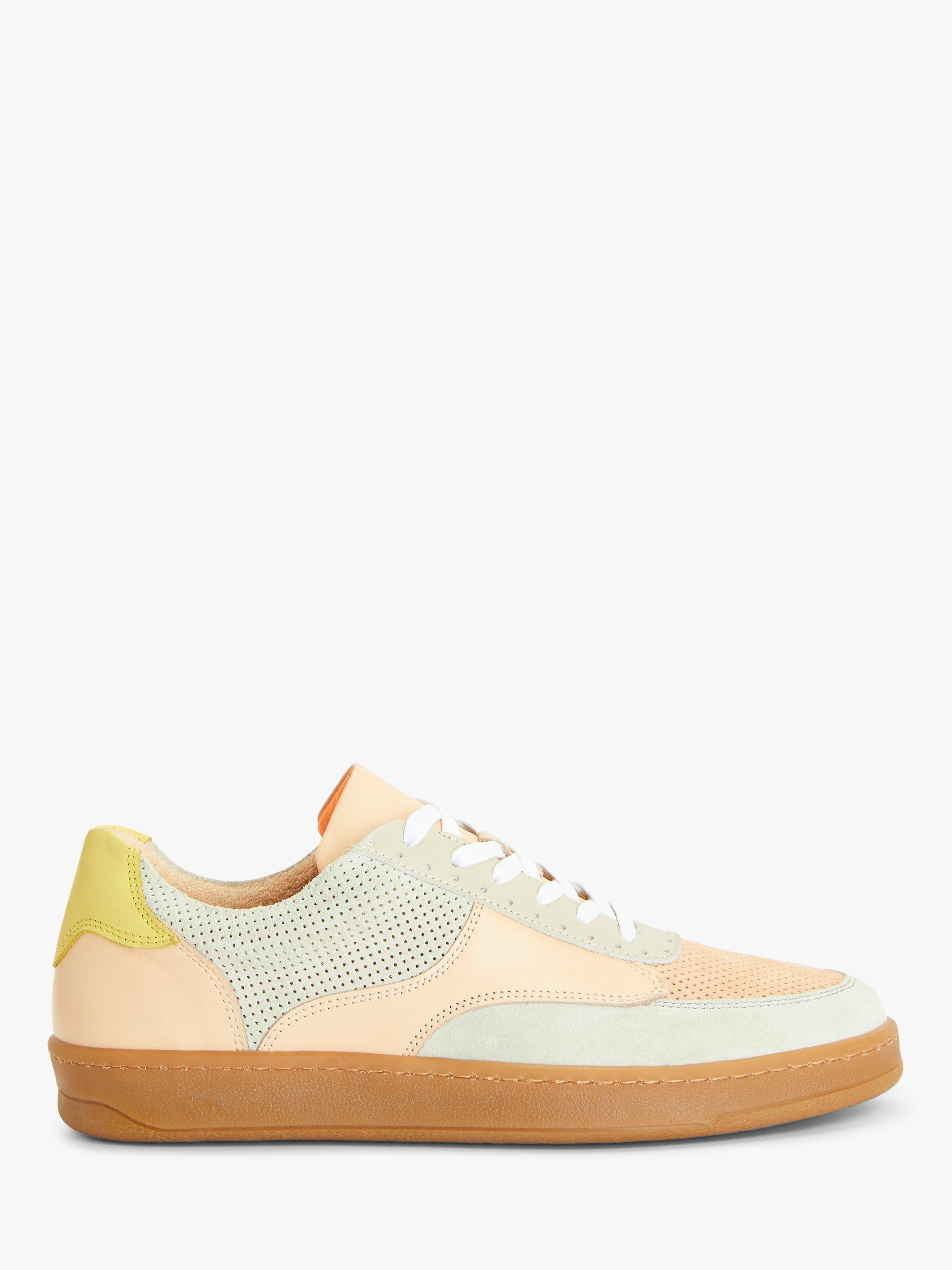 John Lewis Evelyn Perforated Mix Trainers, Multi