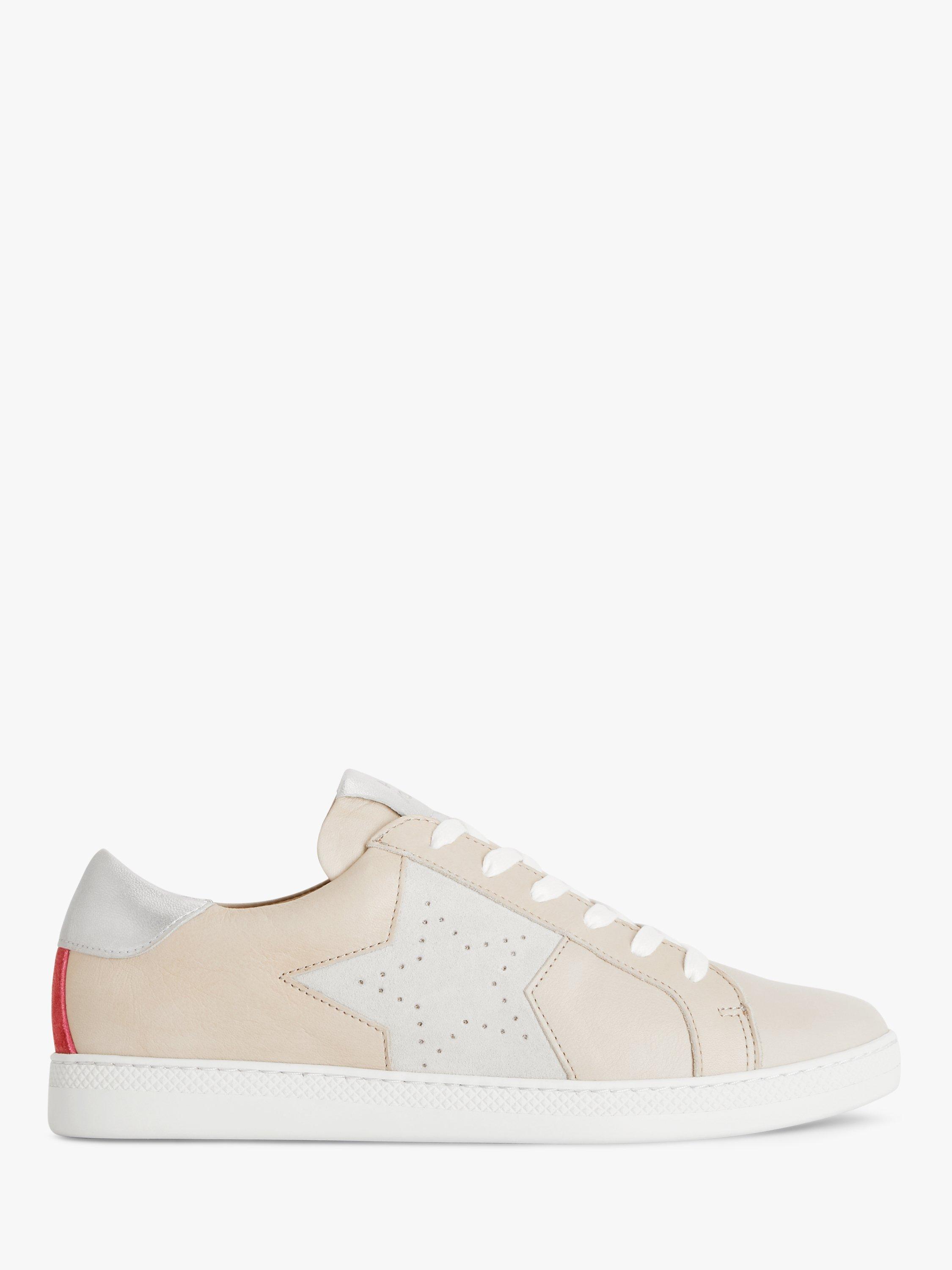 AND/OR Estar Leather Star Detail Trainers, Nude/Multi, 3