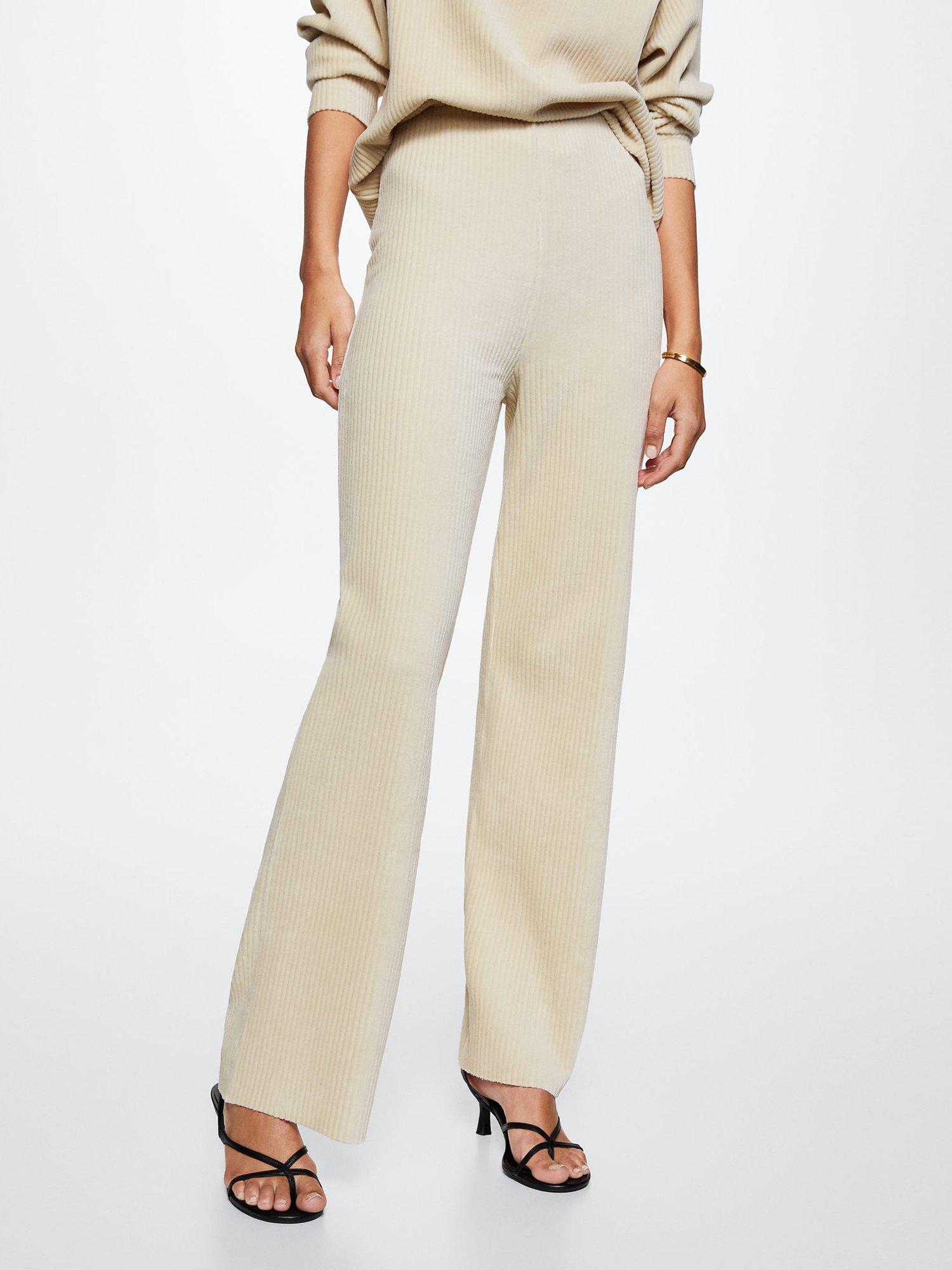 Mango Pana Corduroy Flare Trousers