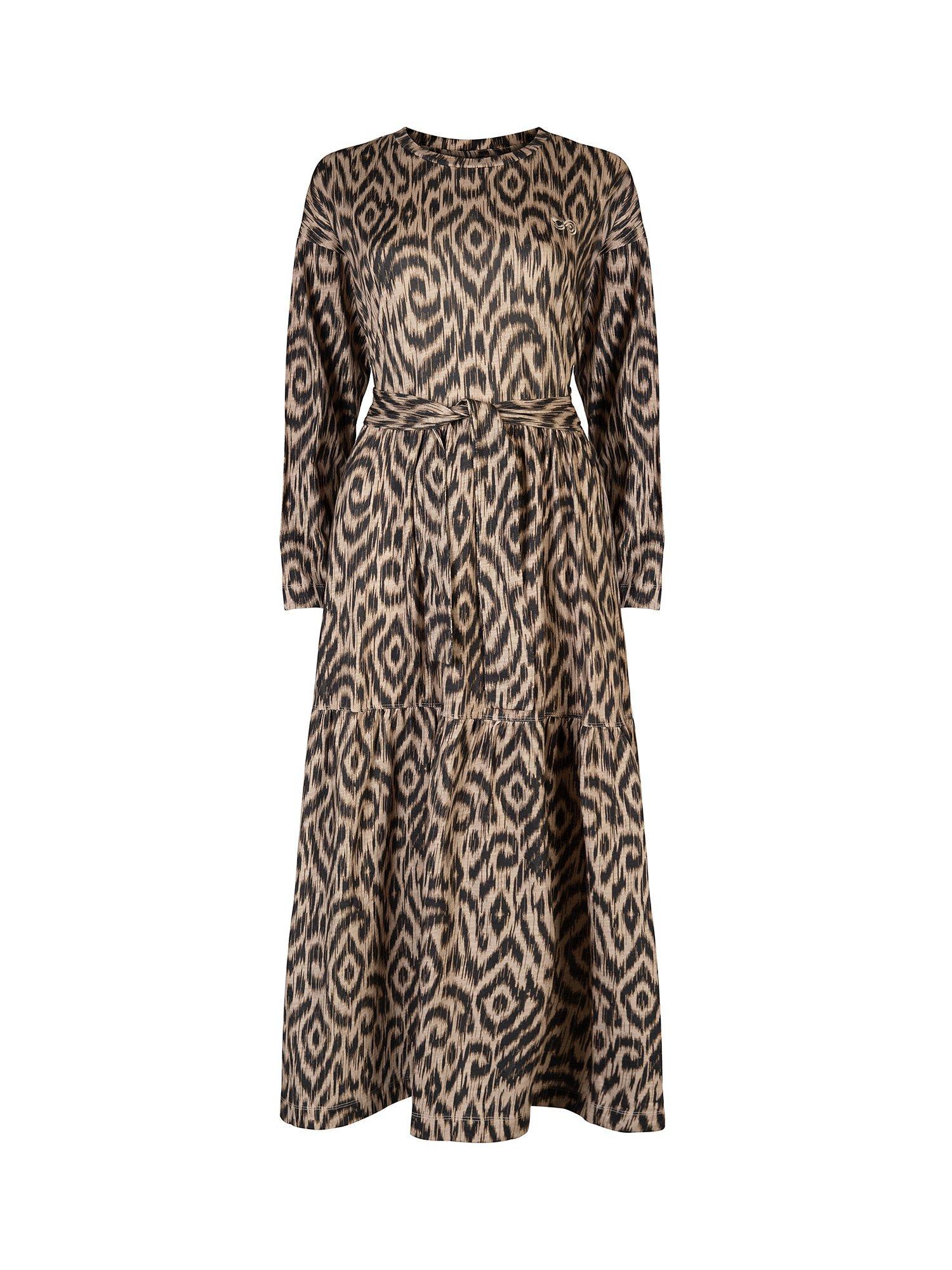 Cape Cove Marinar Geometric Print Tiered Dress, Multi