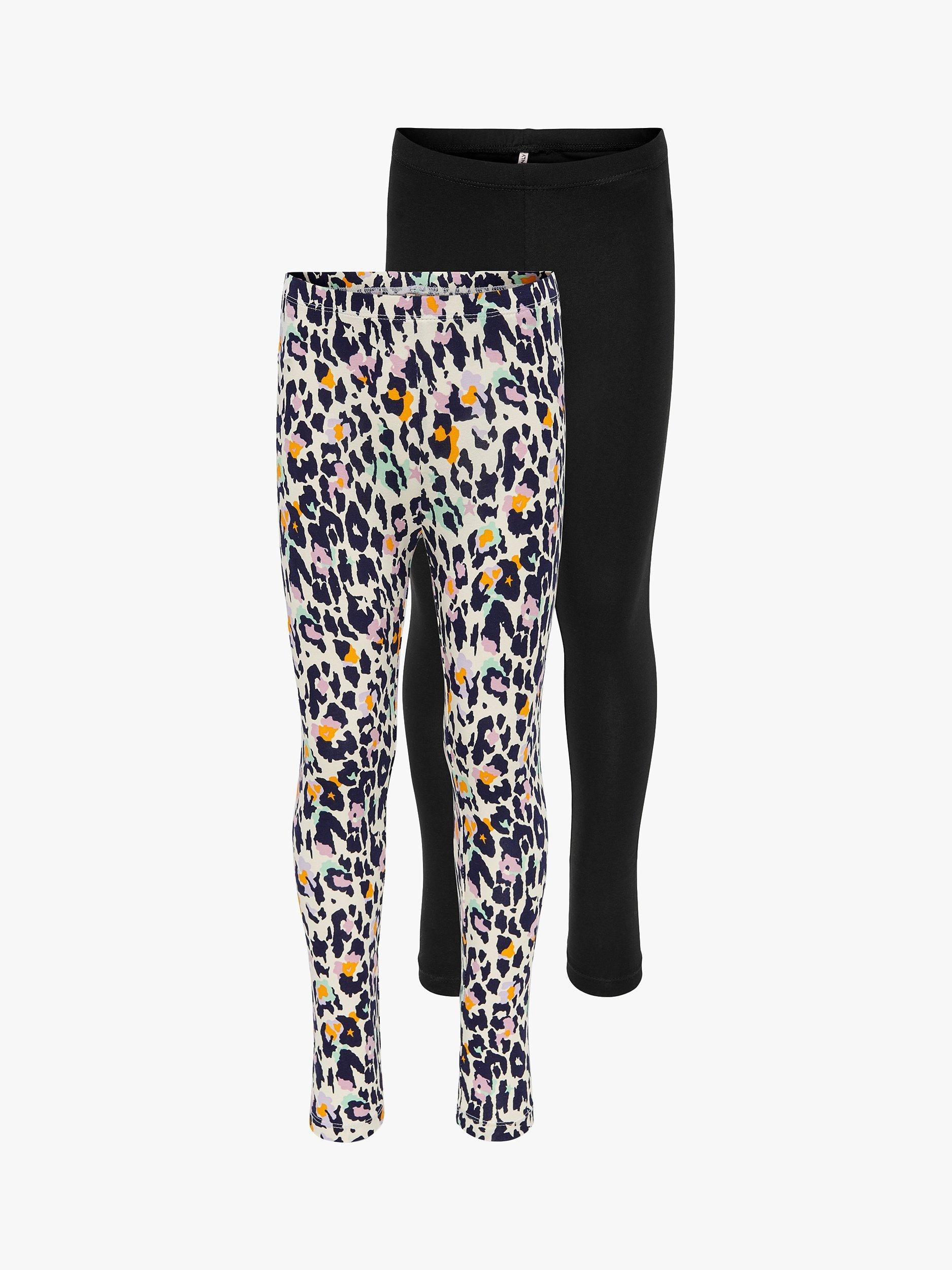 ONLY Kids' Kognille Leggings, Pack of 2, Multi