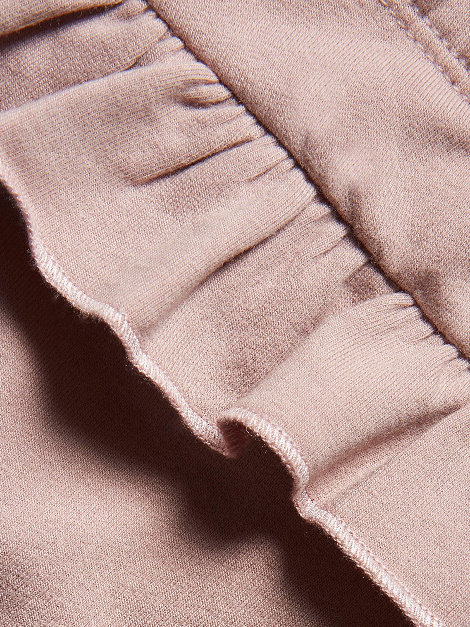Product image 2 of 2, which shows Newbie Baby Frill Detail Leggings, Fawn, 2-4 months