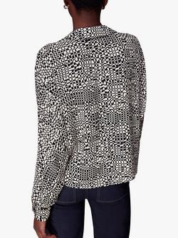Whistles Checkerboard Polka Dot Ramona Shirt, Multi - view 2, Multi