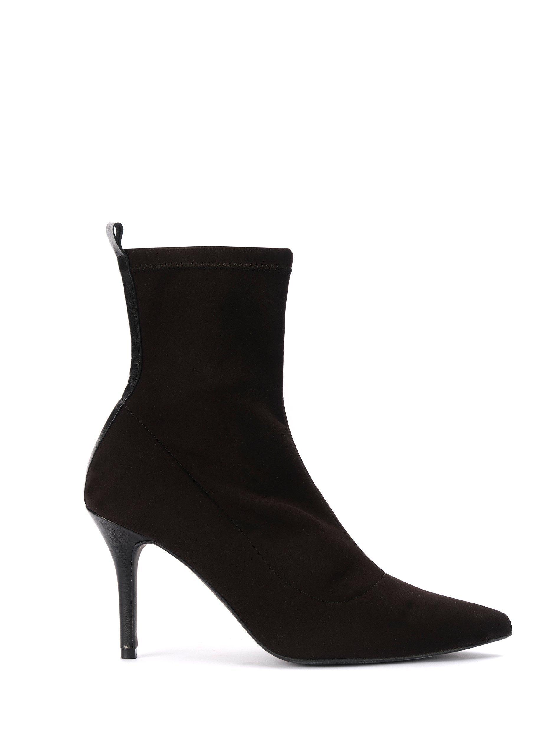 Mint Velvet Sian Sock Ankle Boots, Black