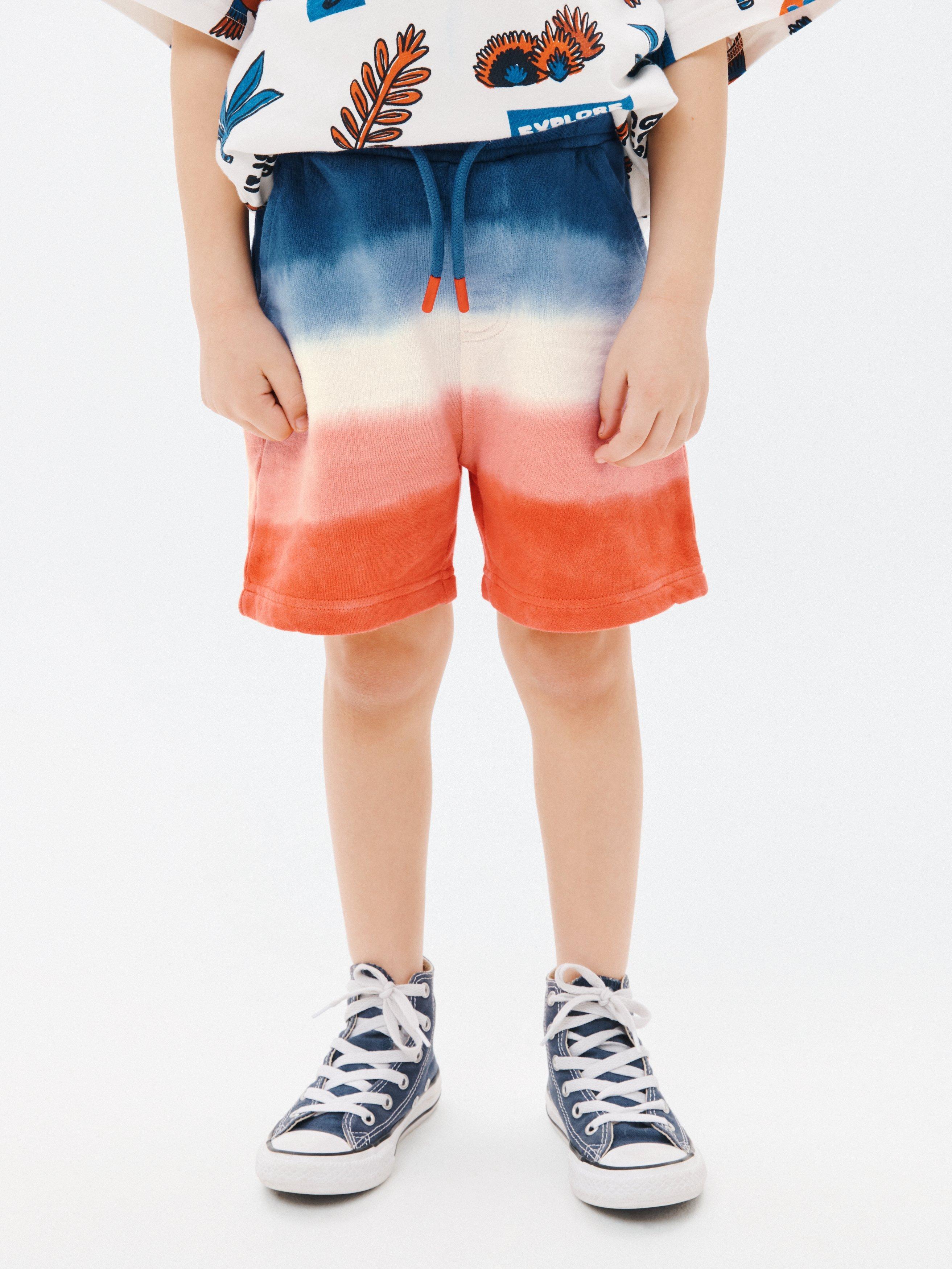 John Lewis Kids' Dip Dye Jersey Shorts, Multi