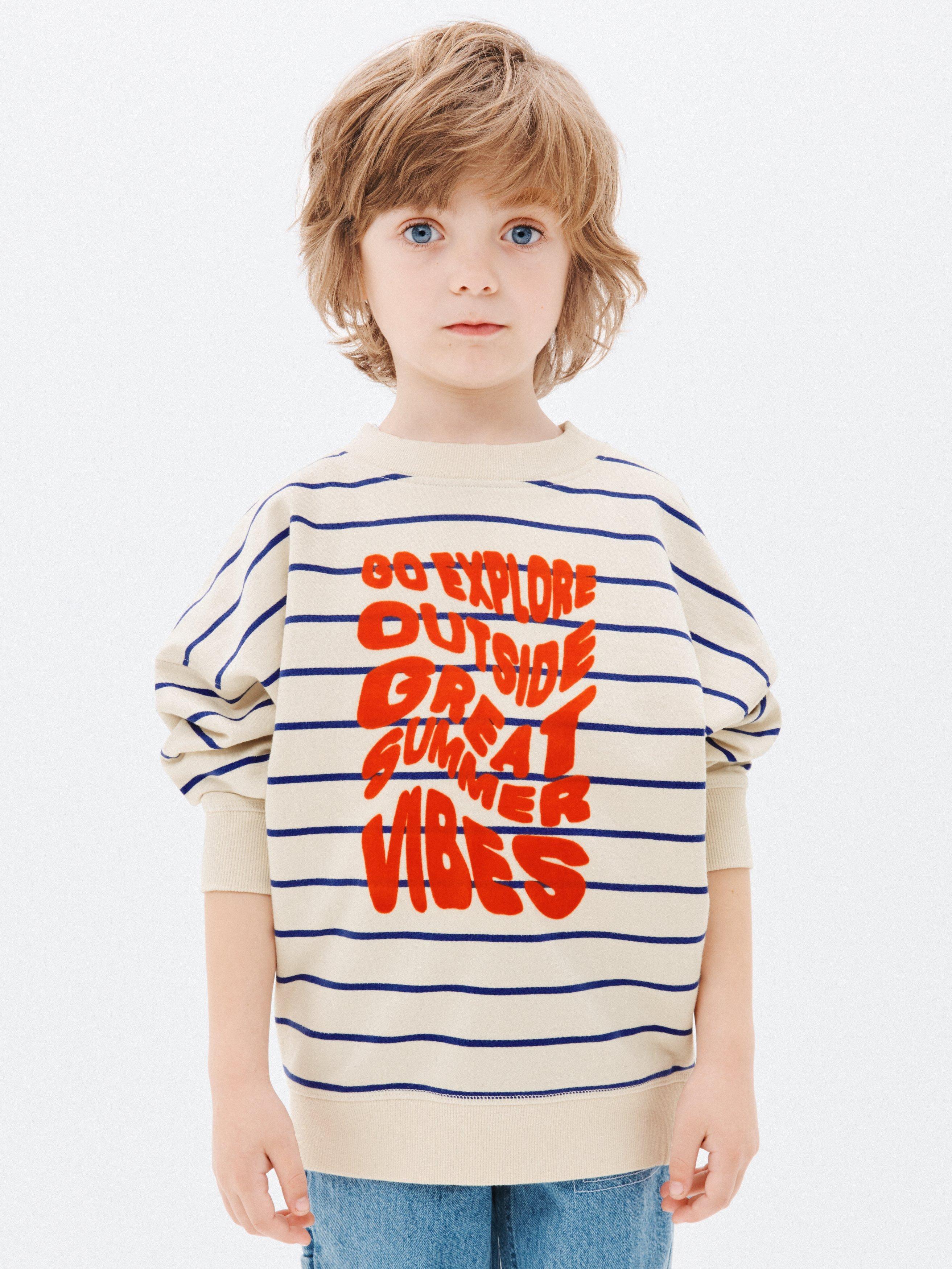 John Lewis Kids' Stripe Explore Jumper, Multi