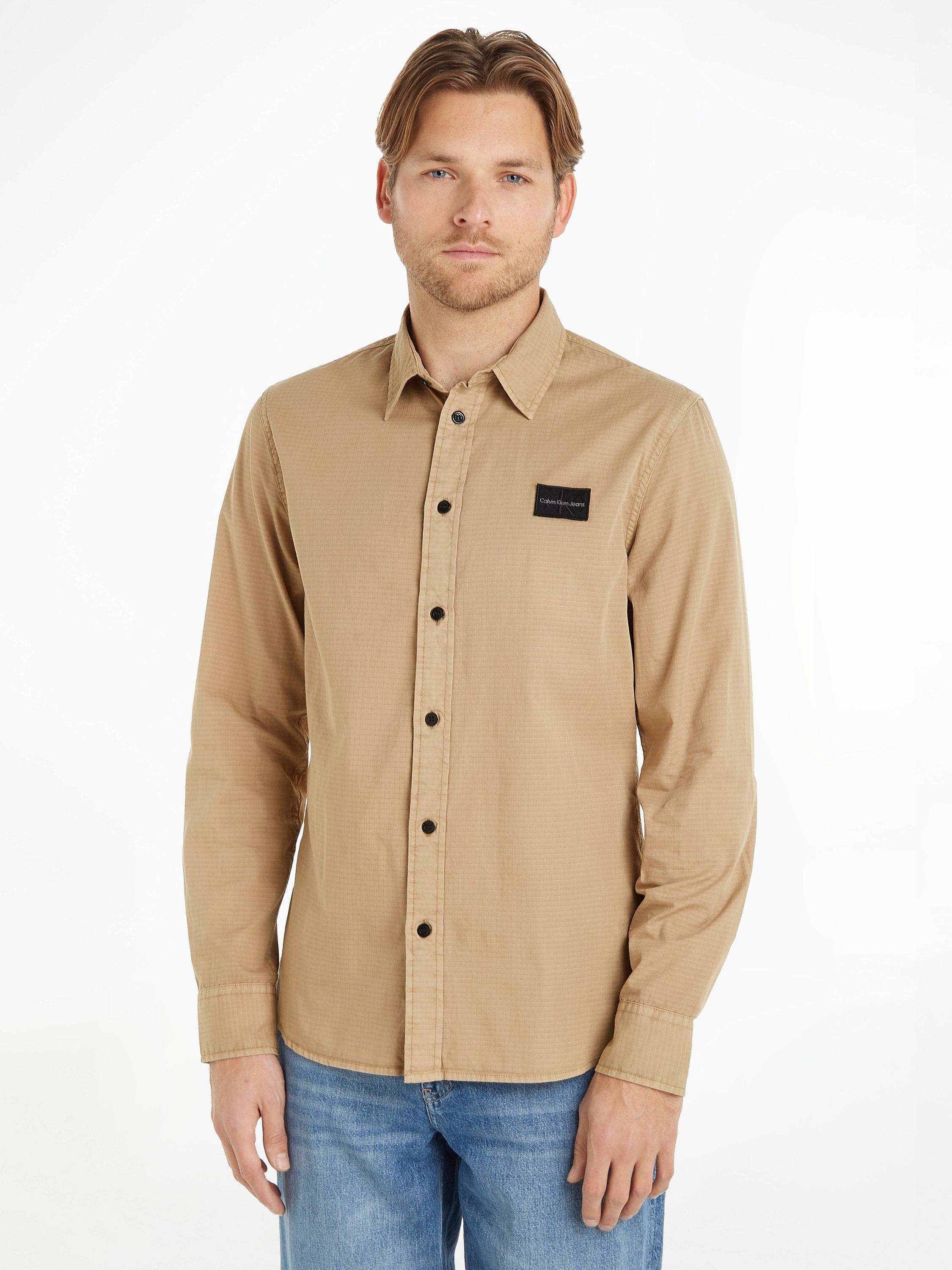 Calvin Klein Jeans Ripstop Shirt, Travertine