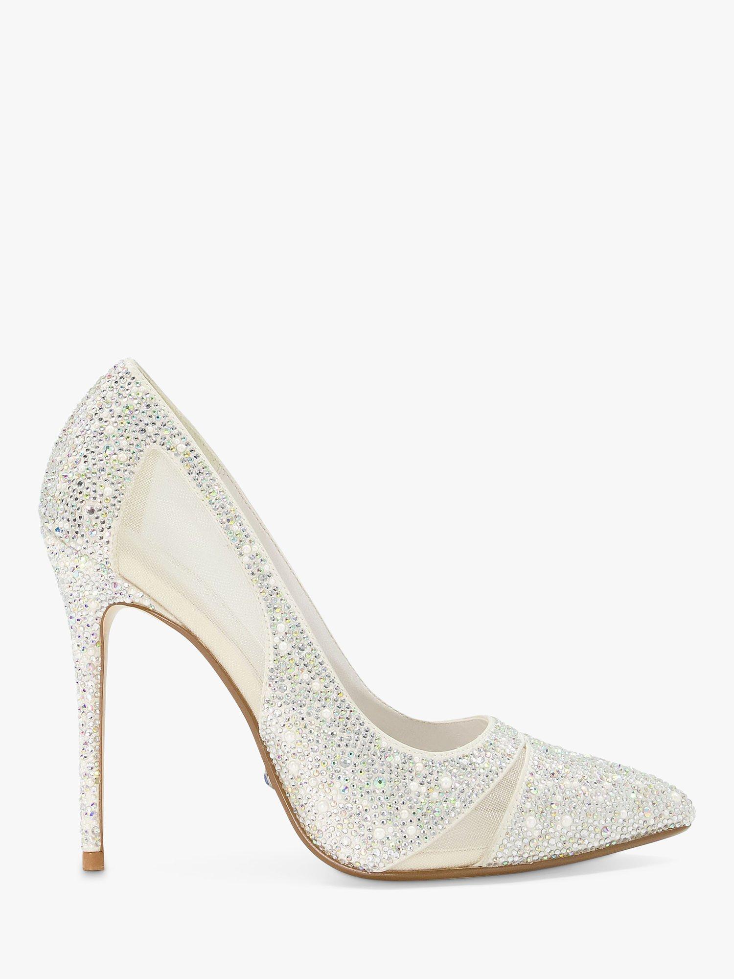 Dune Bridal Collection Bellvue Embellished High Heel Court Shoes Ivory