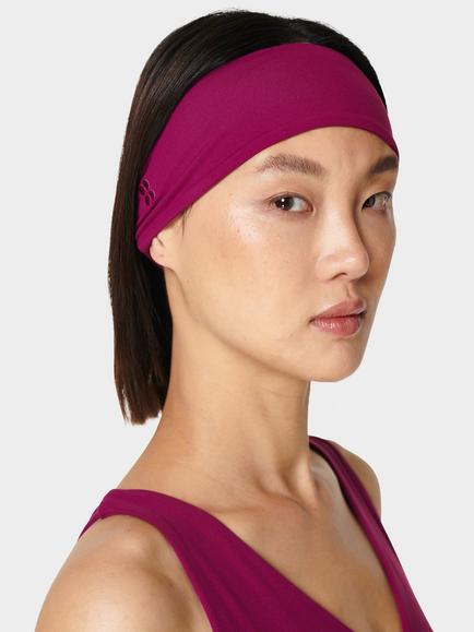 Sweaty Betty Super Soft Headband - view 2, Amaranth Pink