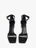 Whistles Alsie Jewelled Heeled Sandals, Black