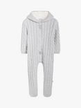 The Little Tailor Baby Plain Cable Knit Lined Snowsuit