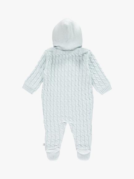 The Little Tailor Baby Knitted Snowsuit - view 2, Blue