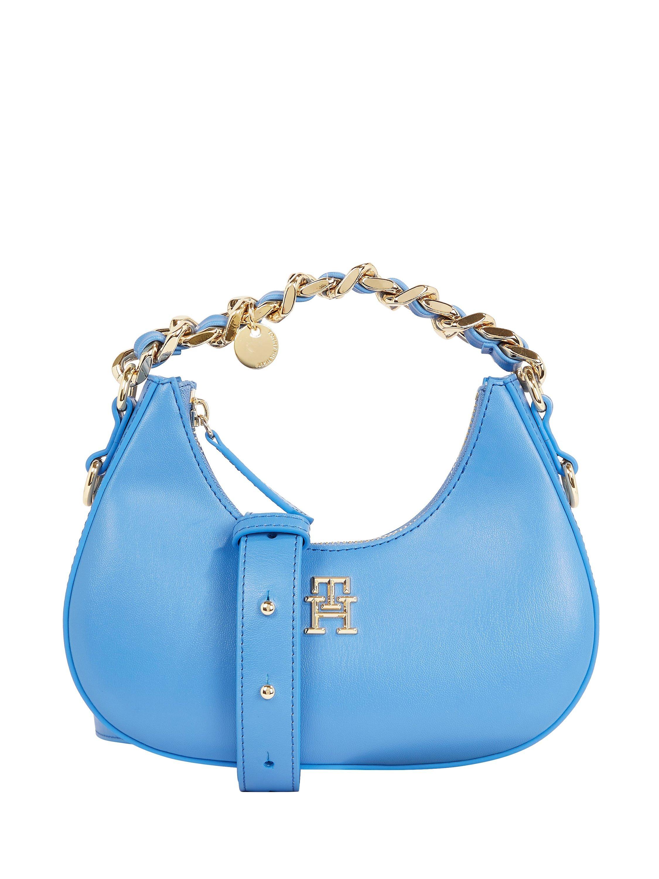 Tommy Hilfiger Chic Chain Crossover Shoulder Bag, Sky Cloud