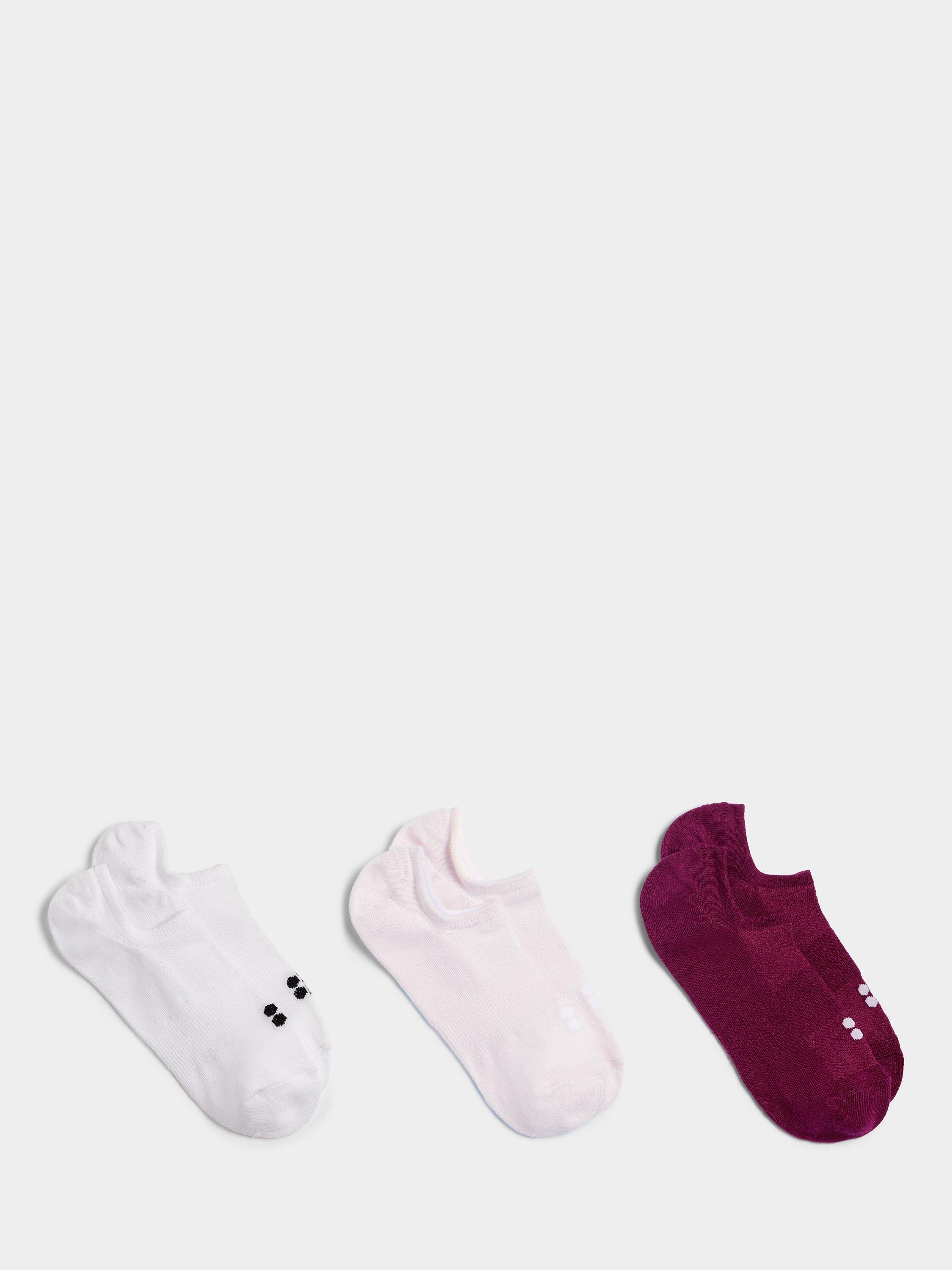 Sweaty Betty No Show Socks, Pack of 3, Dew Purple