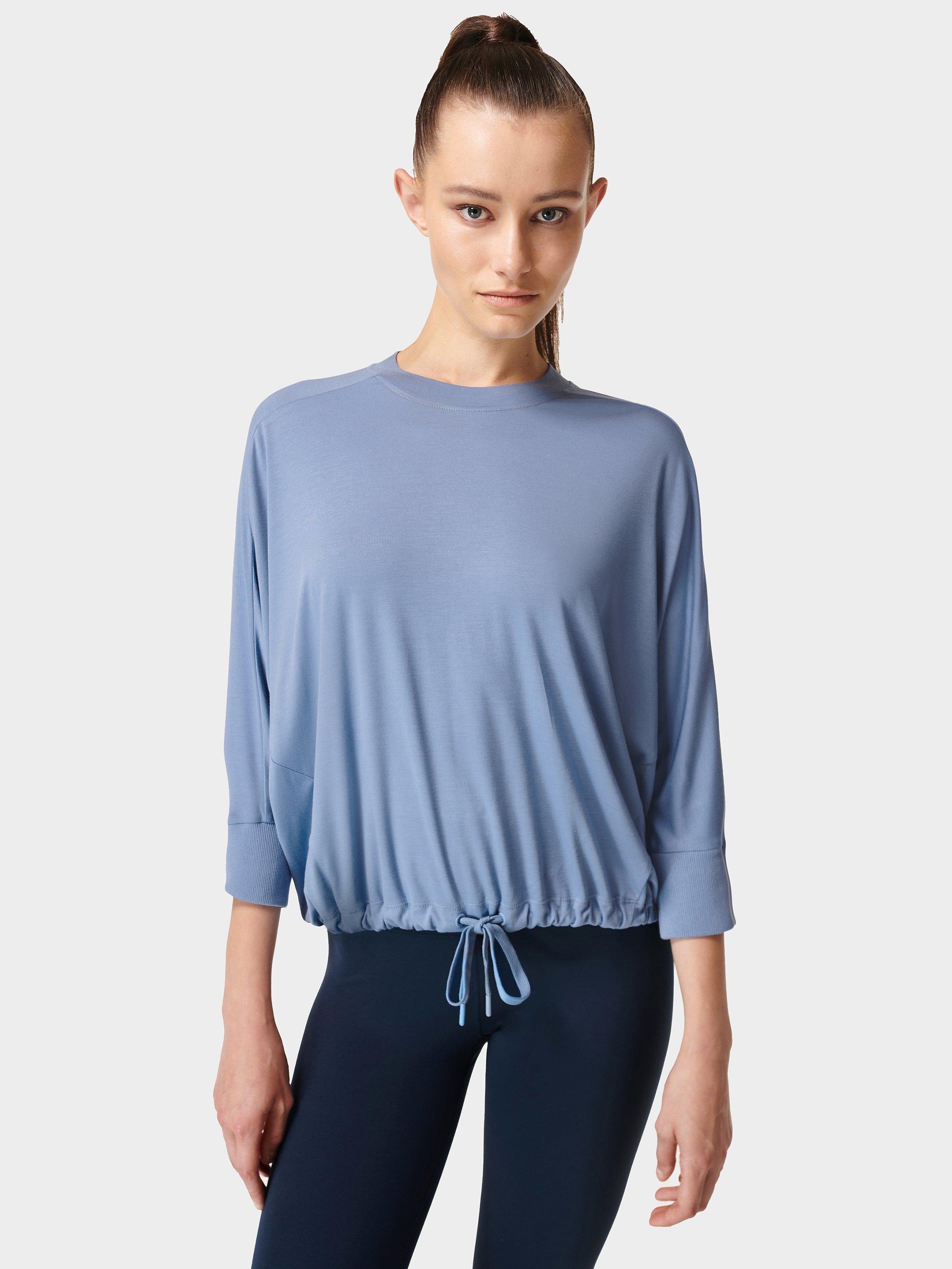 Sweaty Betty Tori Drawstring Top, Dusk Blue