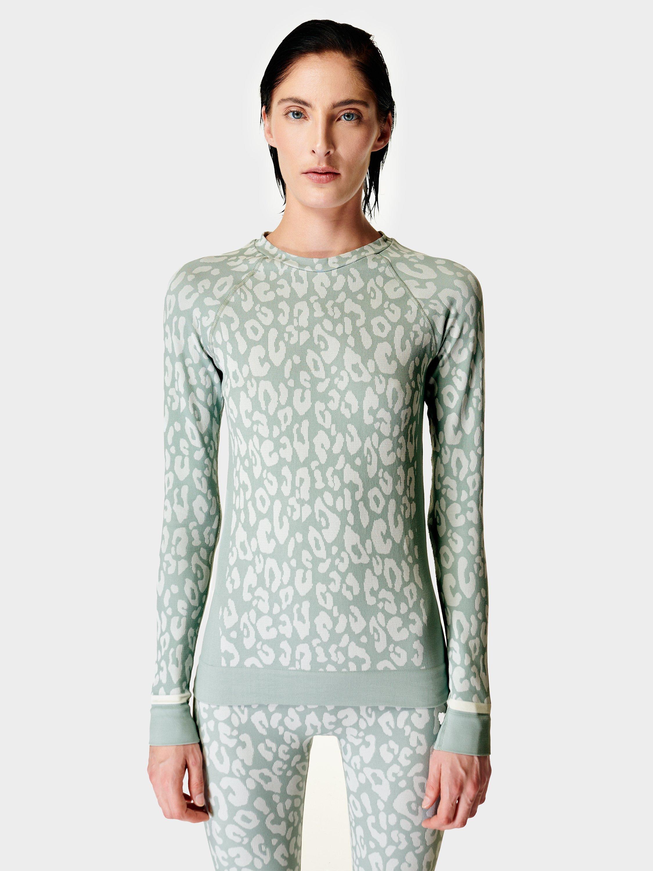 Sweaty Betty Leopard Jacquard Base Layer Top