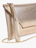 Paradox London Drina Envelope Metallic Clutch Bag