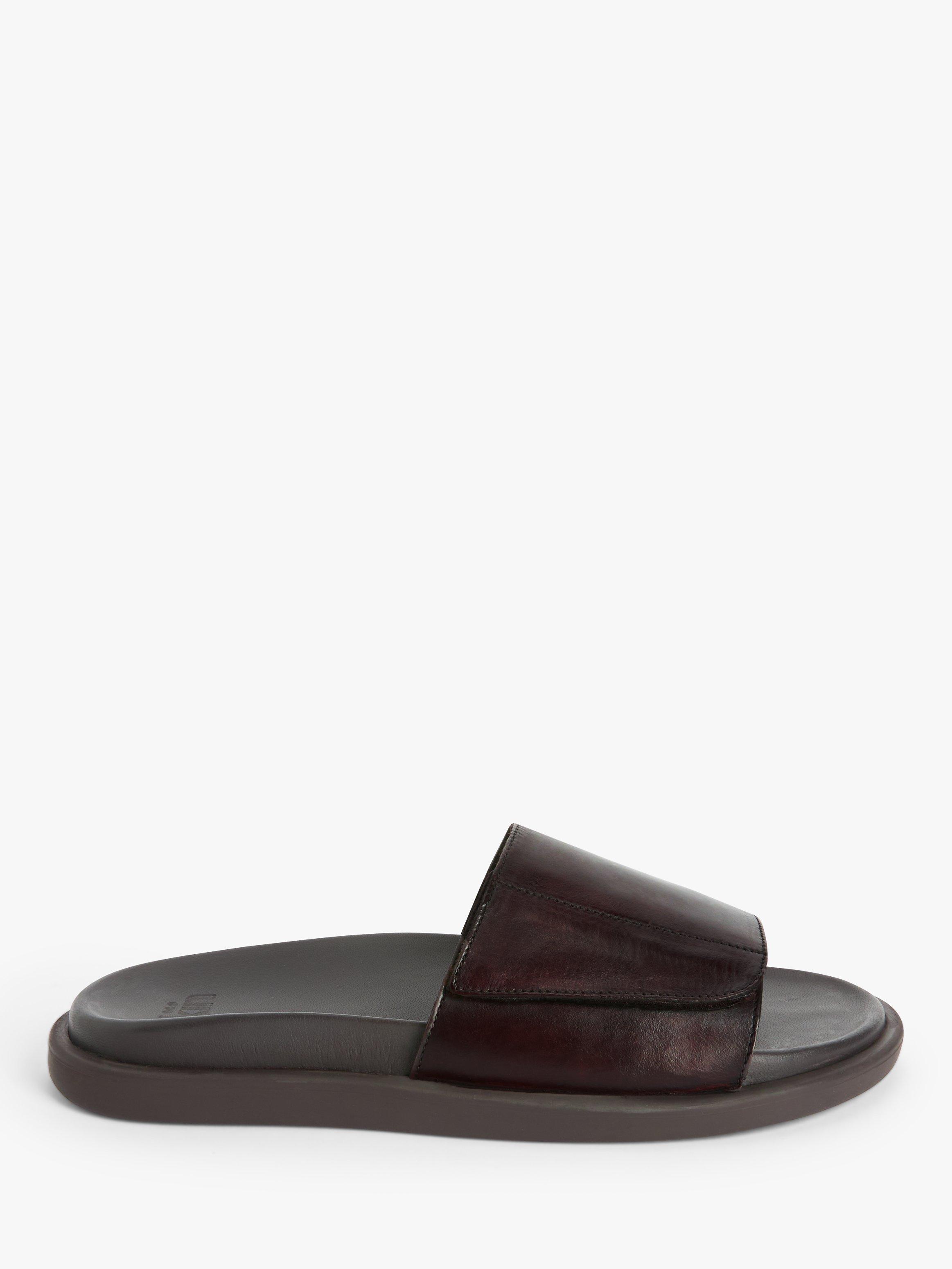 Kin Leather Footbed Mule Sandals, Chestnut