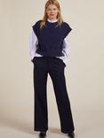 Baukjen Elleca Ecotec Scalloped Knitted Vest, Classic Navy
