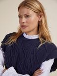 Baukjen Elleca Ecotec Scalloped Knitted Vest, Classic Navy