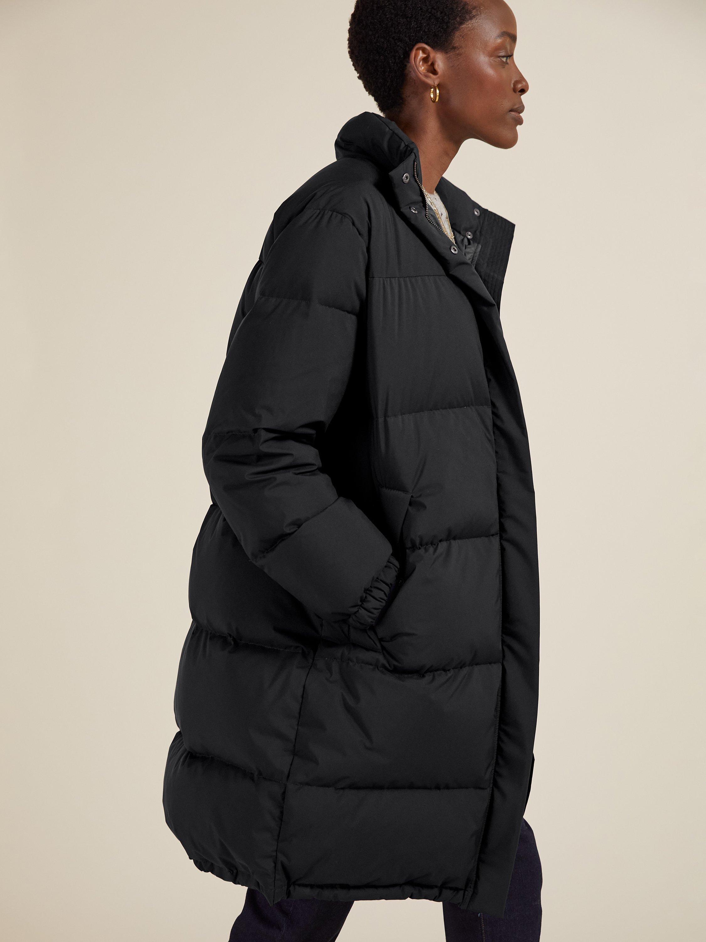 Baukjen Jaden Plain Water Resistant Down Puffer Coat Caviar Black