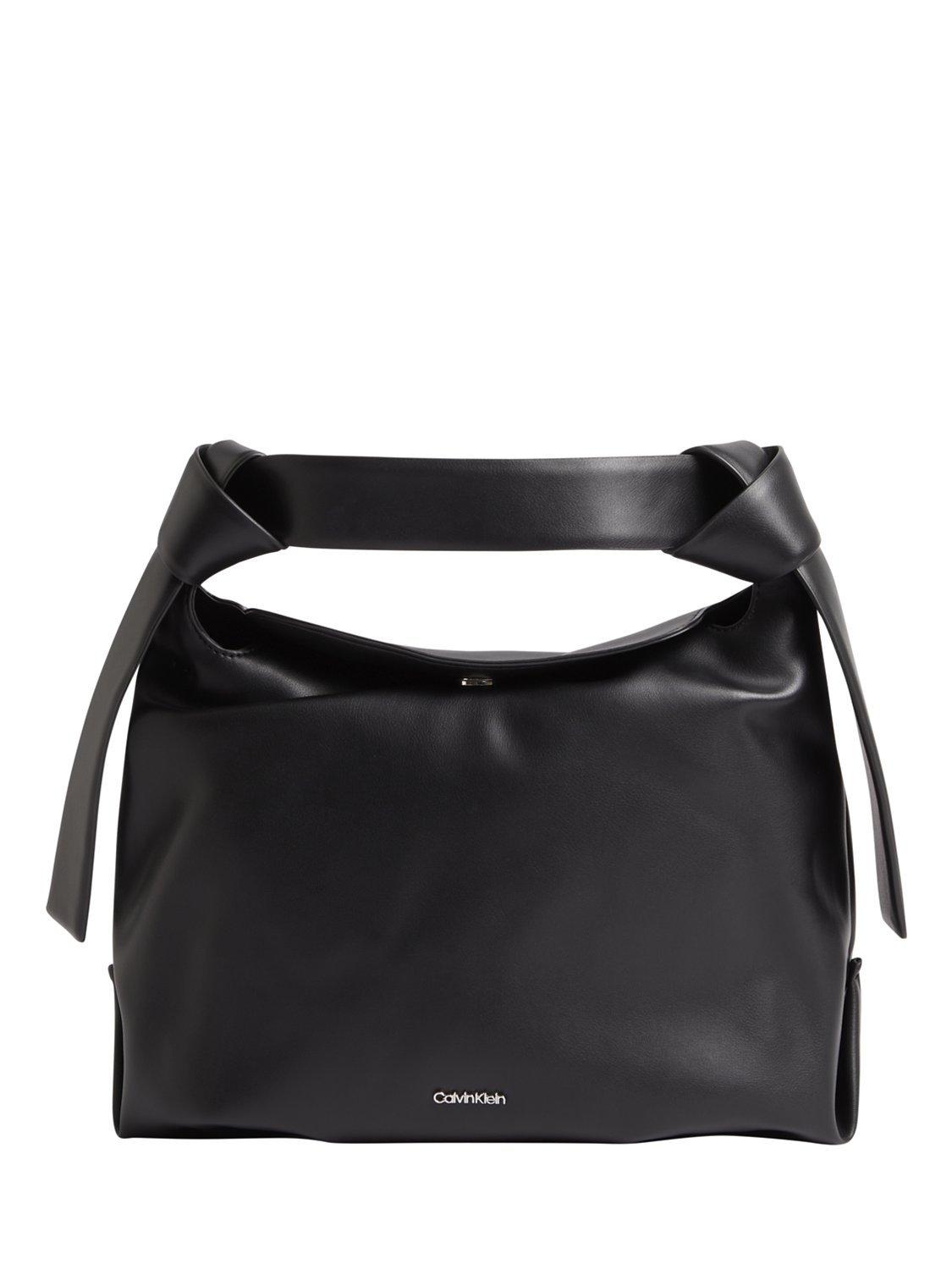 Calvin Klein Tie Knot Detail Cross Body Bag, Black, One Size