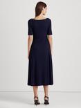 Lauren Ralph Lauren Munzie Fit & Flare Jersey Dress, Lighthouse Navy