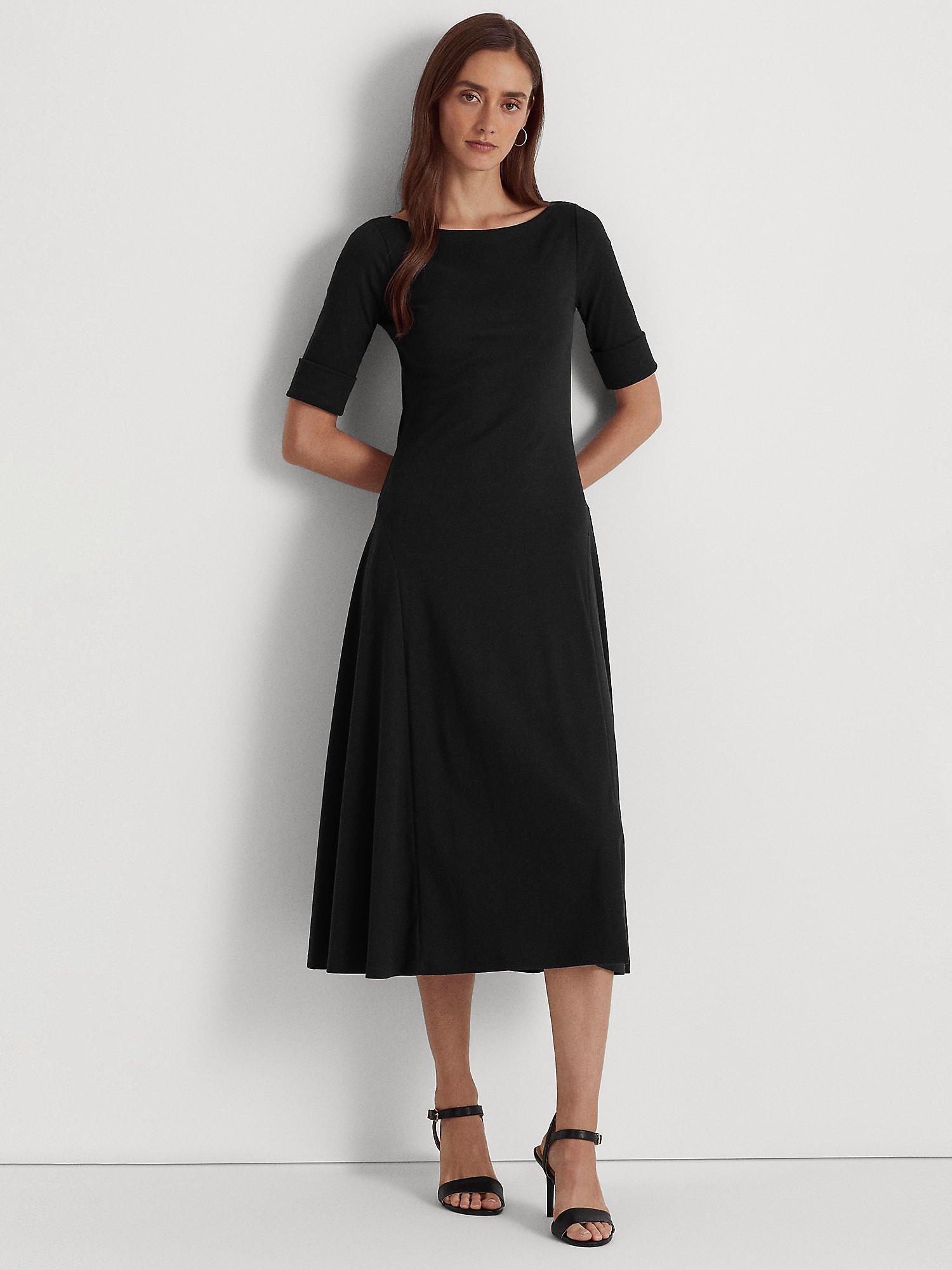 Lauren Ralph Lauren Munzie Fit Flare Dress Black