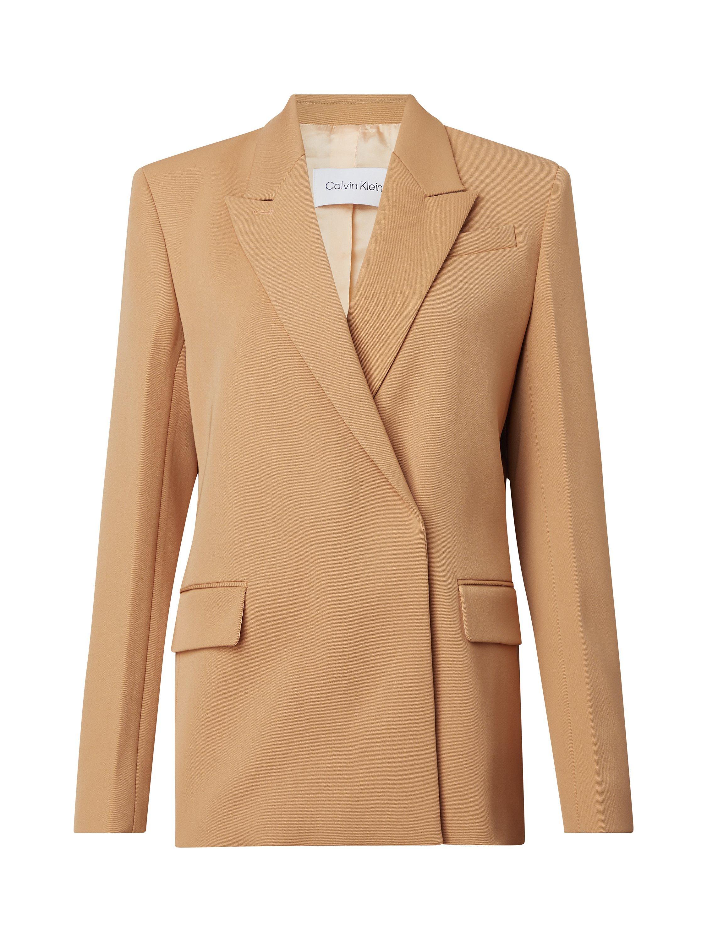 Product image 3 of 5, which shows Calvin Klein Wool Till Blazer, Pale Terracotta, 6