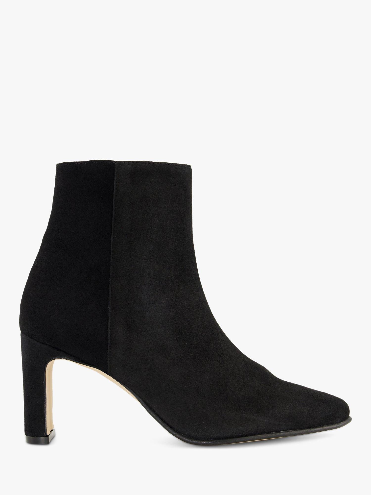 Dune Otta Suede Heel Pointed Ankle Boots