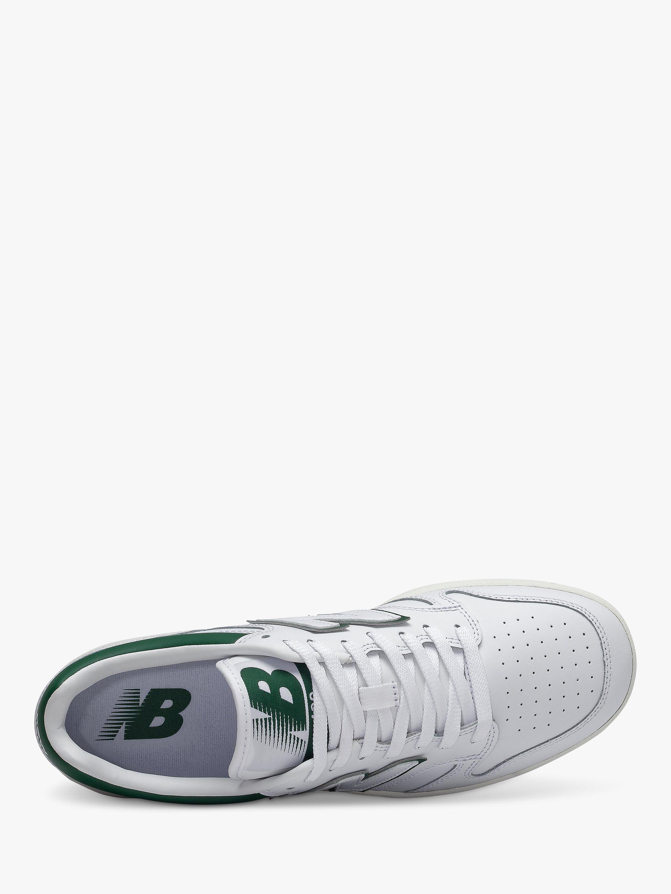 Product image 3 of 5, which shows New Balance 480 Lace Up Trainers, White/Green, 7