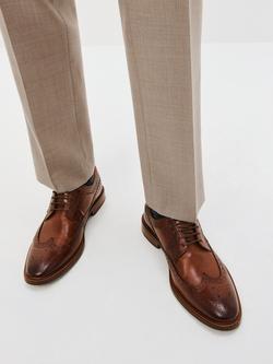 John Lewis Longford Wingtip Brogues, Cognac - view 2, Cognac