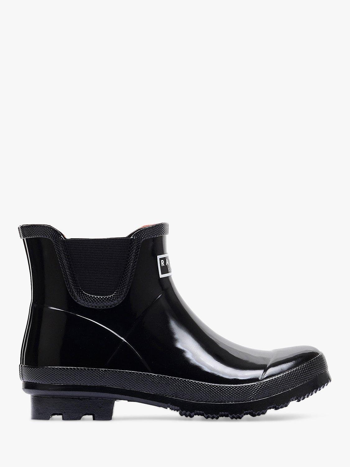 Product image 1 of 3, which shows Radley Alba Low Wellington Boots, Gloss Black, 3