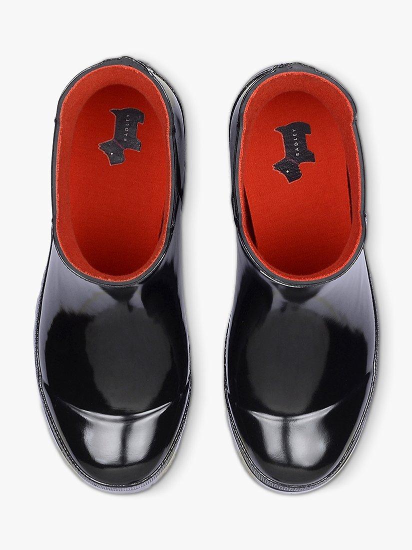 Product image 3 of 3, which shows Radley Alba Low Wellington Boots, Gloss Black, 3