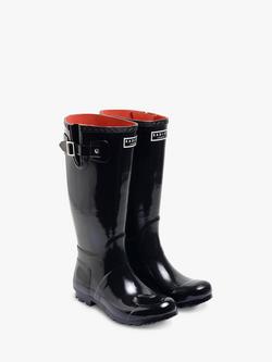 Radley Alba Waterproof Tall Wellington Boots - view 2, Gloss Black