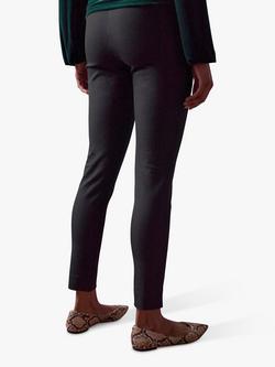 Pure Collection Wool Blend Slim Trousers - view 2, Black