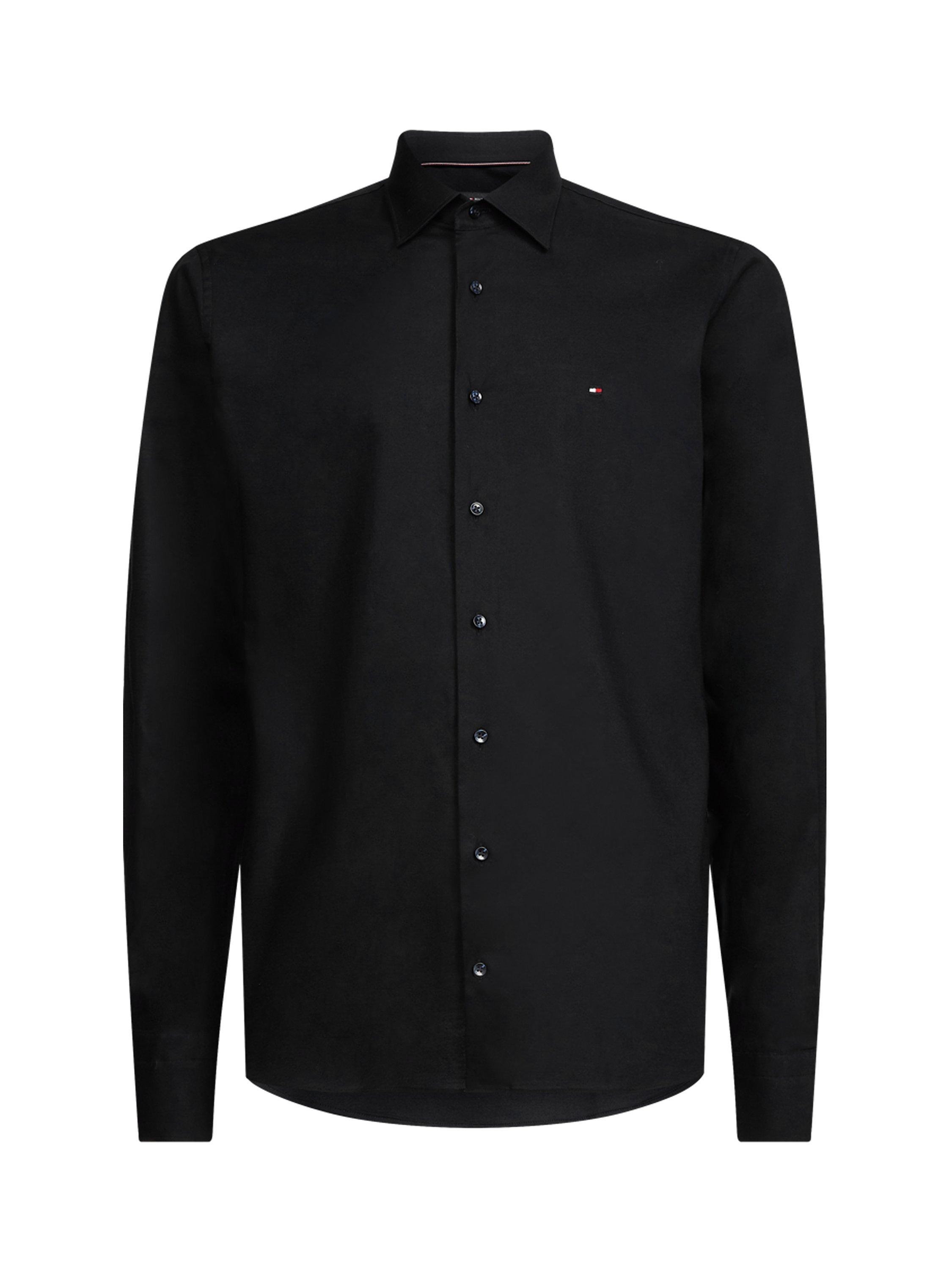 Tommy Hilfiger Core Flex Poplin Slim Fit Shirt, Black