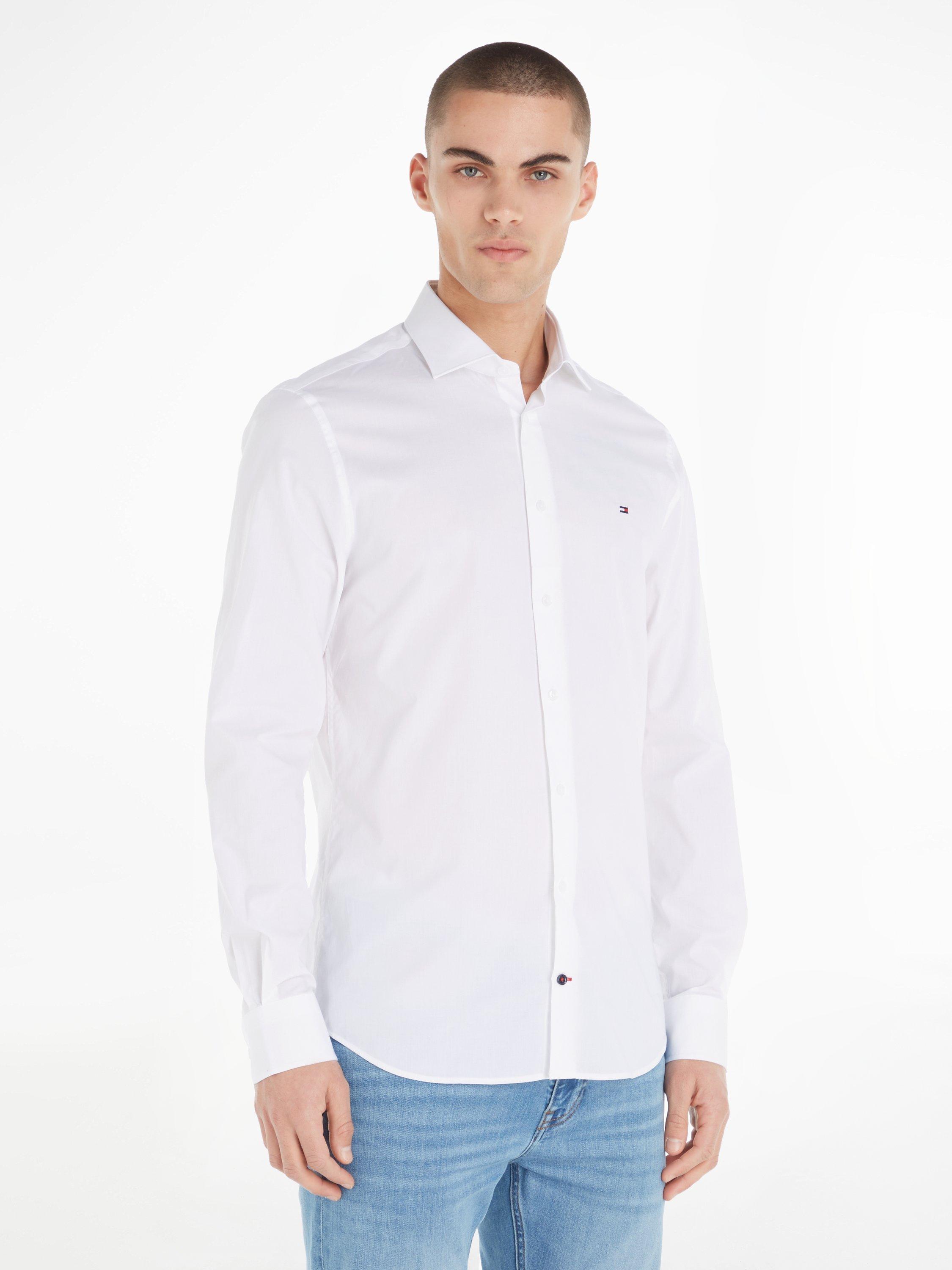 Tommy Hilfiger Core Flex Poplin Slim Fit Shirt, Bright White