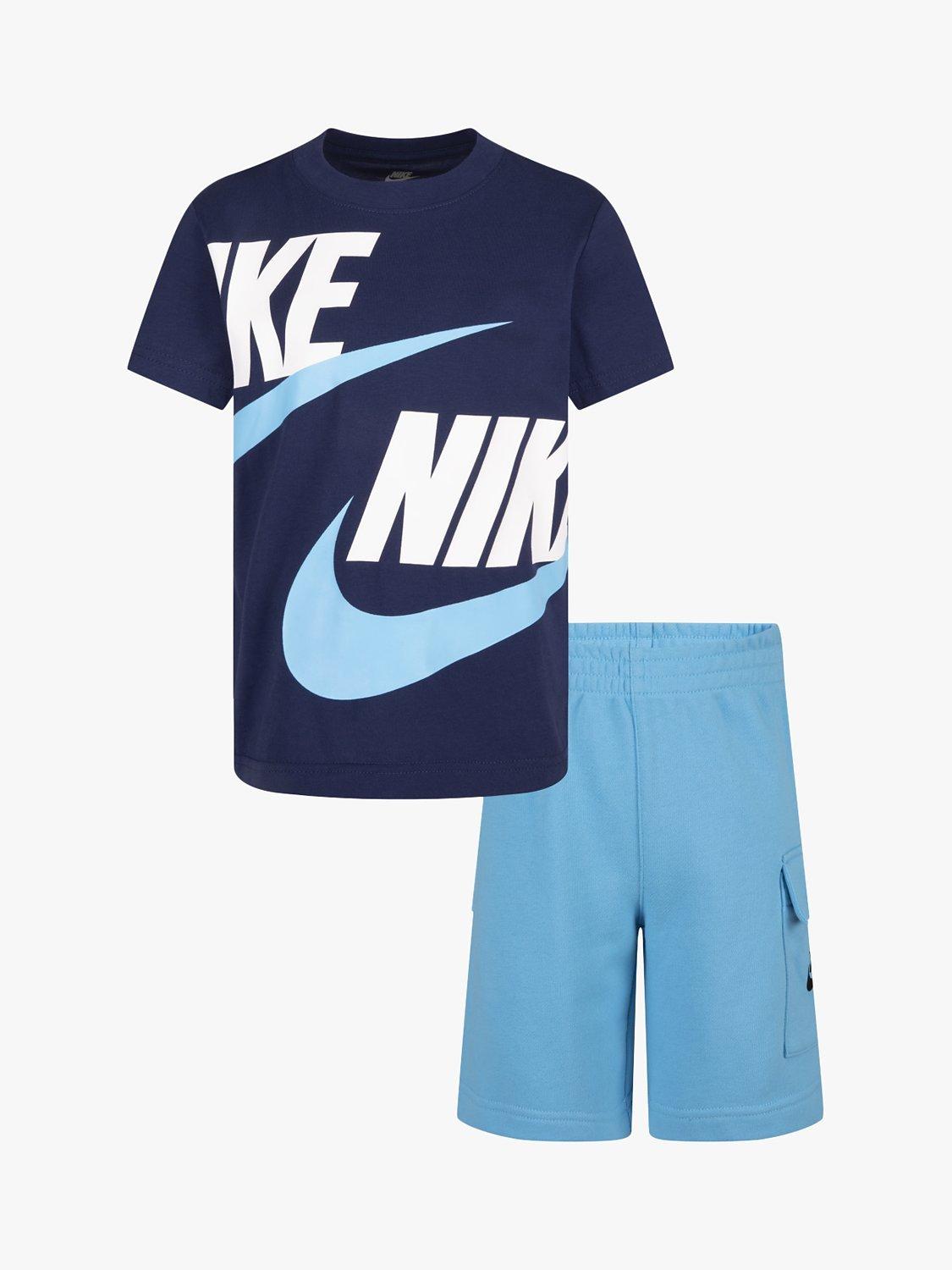 Nike Kids' T-Shirt & Cargo Short Set, Baltic Blue