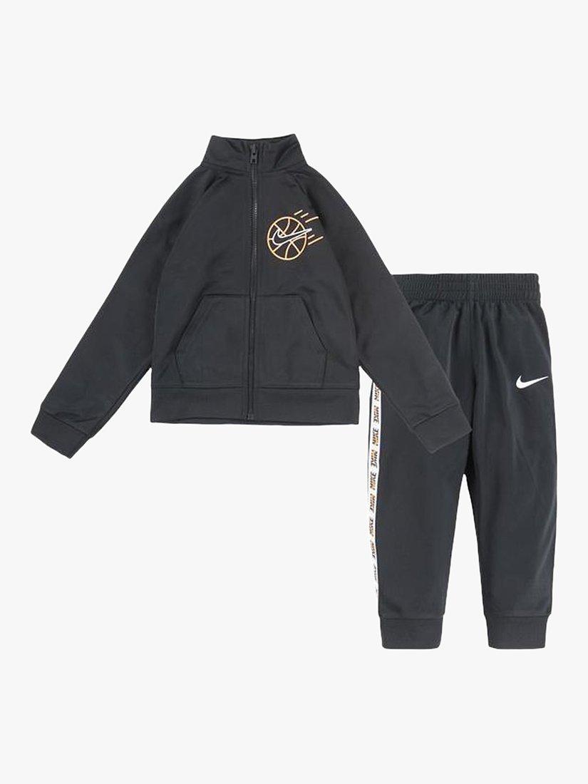 Nike Kids' My First Tricot Hoodie & Joggers Tracksuit Set, Black