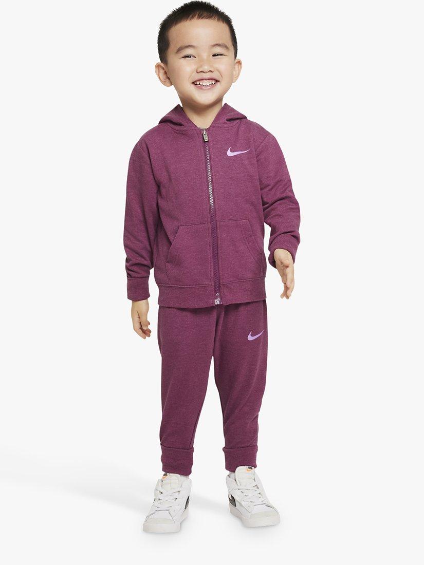 Nike Kids' Futura Fuel Hoodie & Joggers Tracksuit Set, Rosewood
