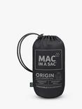 Mac In A Sac Origin II Unisex Packable Waterproof Jacket, Black