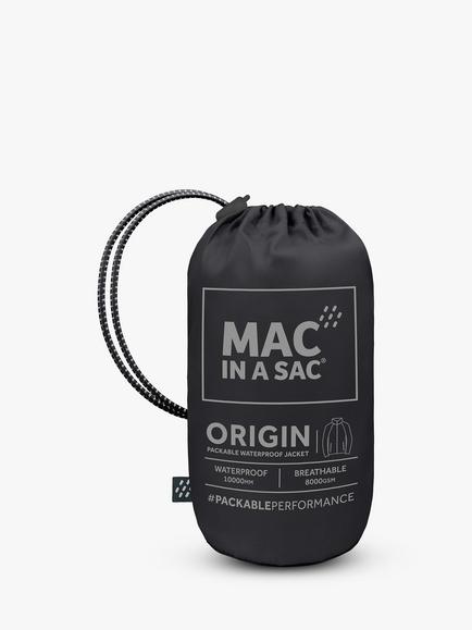 Mac In A Sac Origin II Unisex Packable Waterproof Jacket - view 2, Black