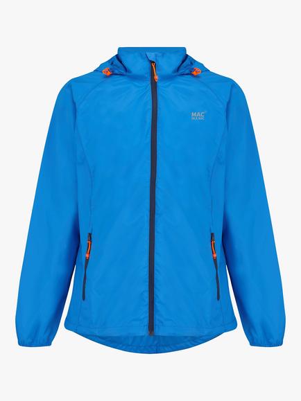 Mac In A Sac Origin II Unisex Packable Waterproof Jacket, Ocean Blue