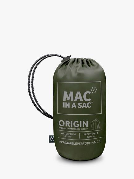 Mac In A Sac Origin II Unisex Packable Waterproof Jacket - view 2, Khaki