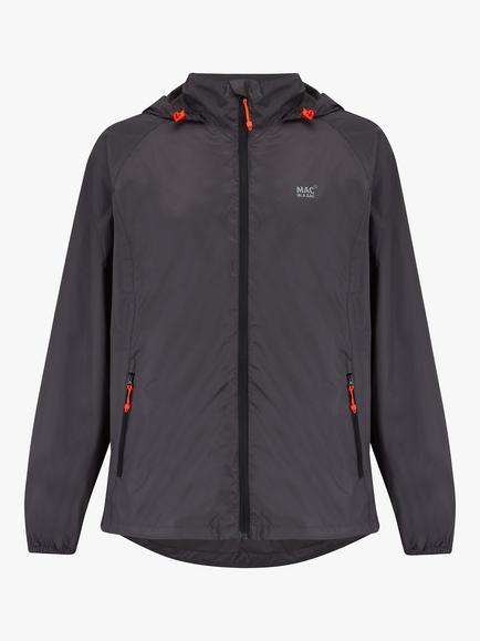 Mac In A Sac Origin II Unisex Packable Waterproof Jacket, Charcoal