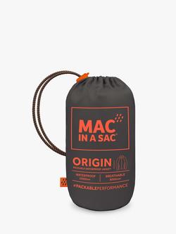 Mac In A Sac Origin II Unisex Packable Waterproof Jacket - view 2, Charcoal